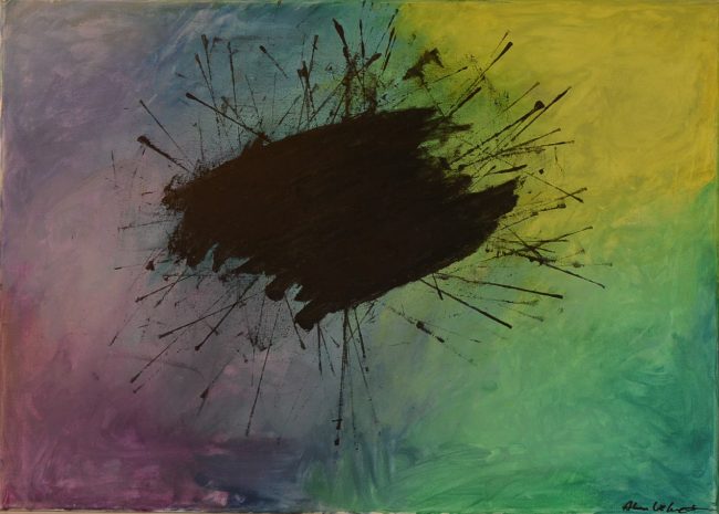 Alan Velvet, European Visual Artist, Overlayed Balken, 2015 - Acryl on canvas - 50x70cm
